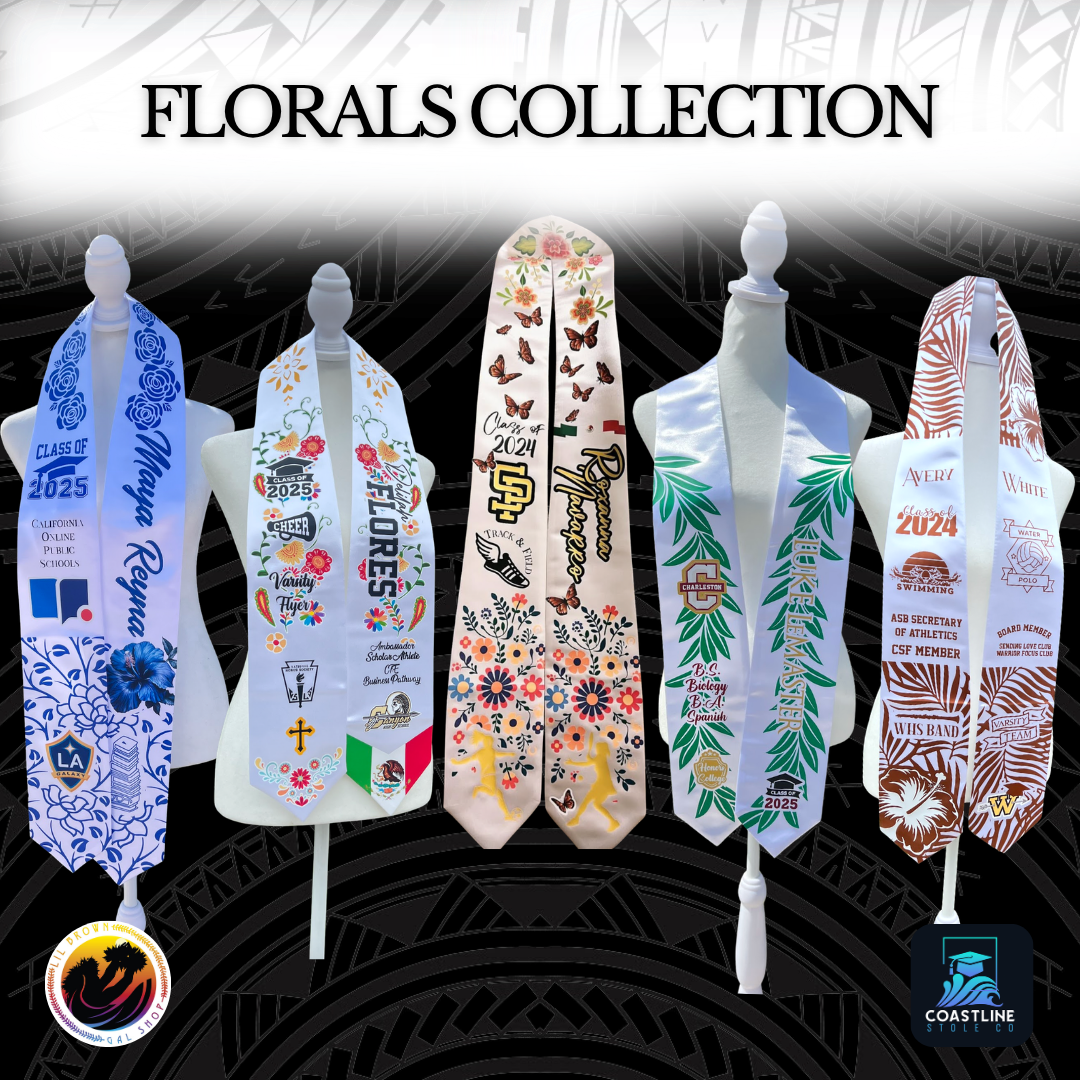 Floral Graduation Stoles