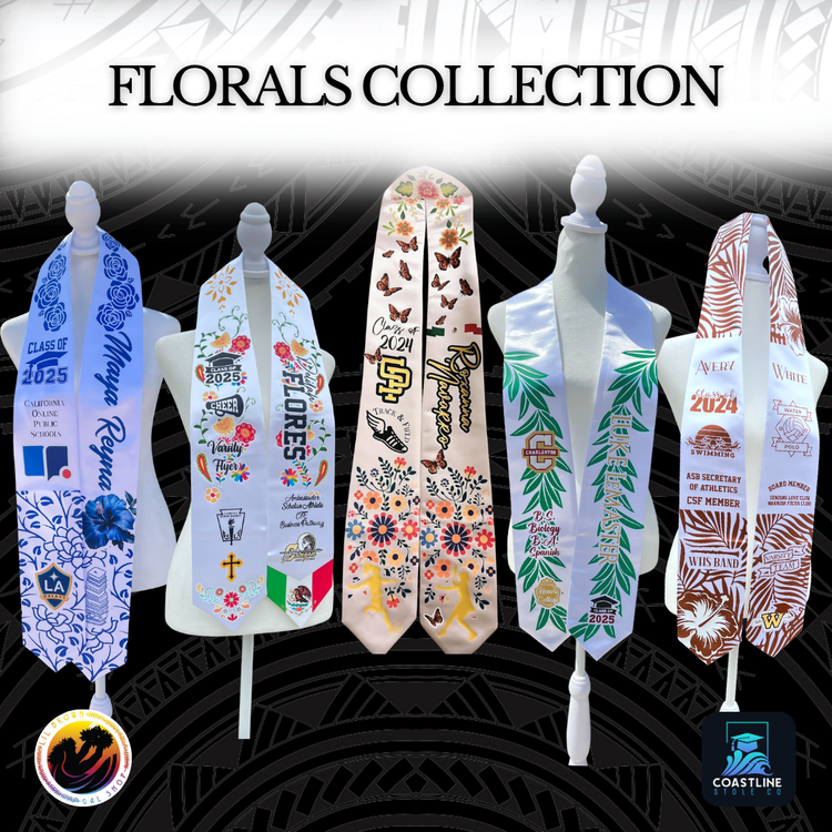 Floral Graduation Stoles