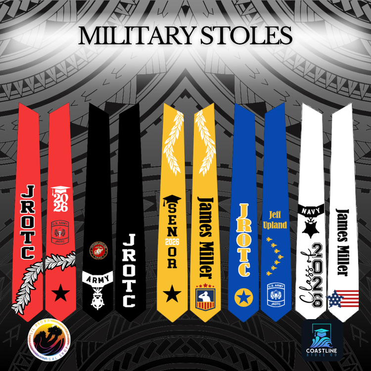 Military Graduation Stoles
