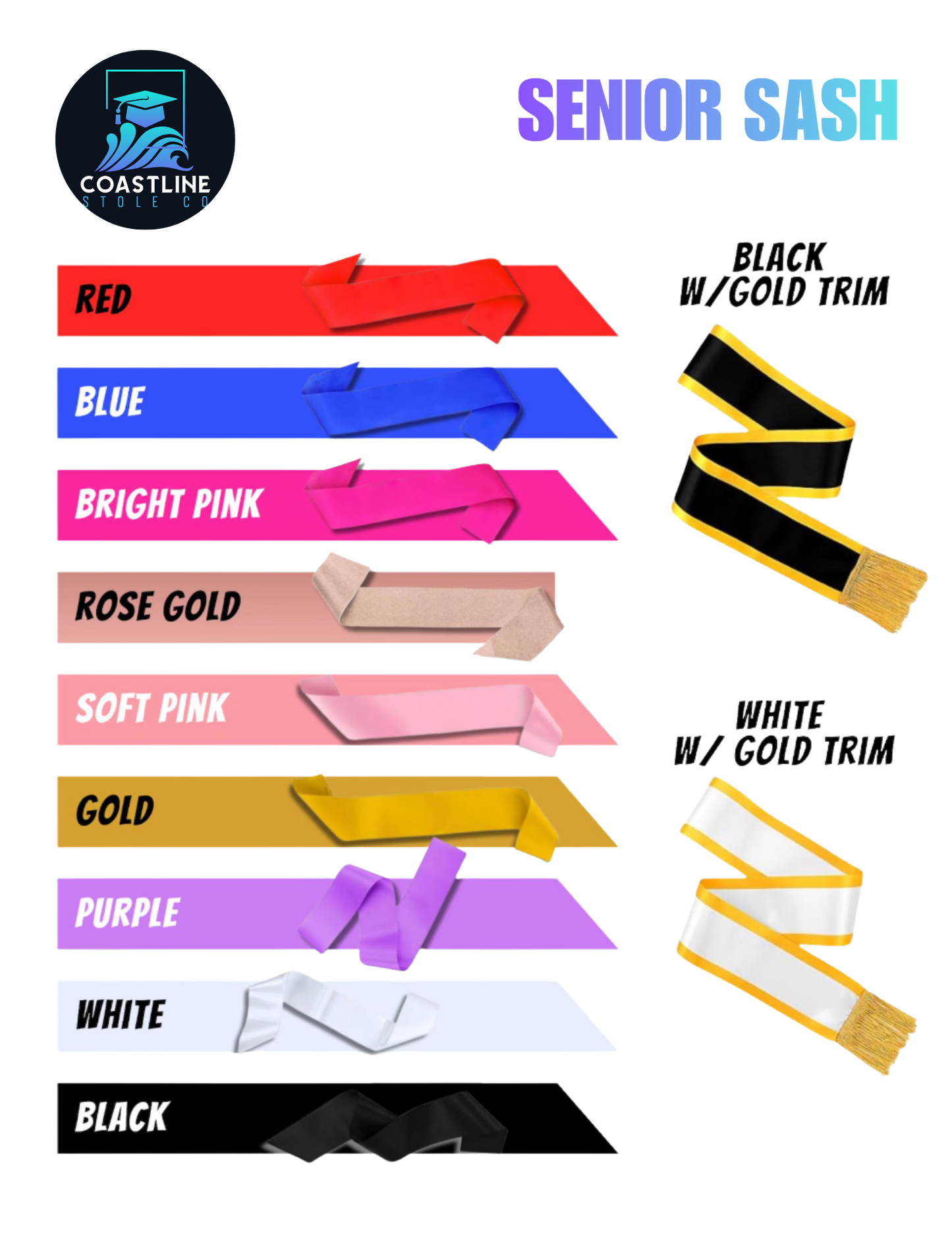 Senior Sash | Tournament Sash