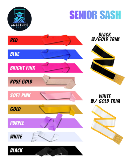 Senior Sash | Tournament Sash