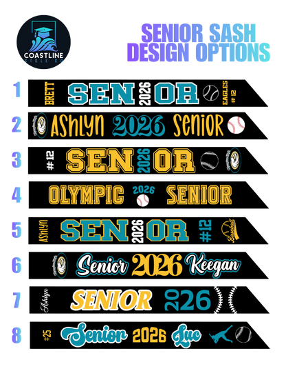 Senior Sash | Tournament Sash